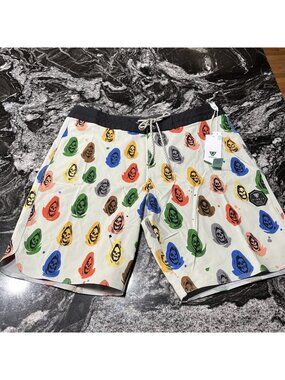 Vissla Lost Souls 18.5” Boardshorts Nathan Fostechko Collab Size 31 NWT $70